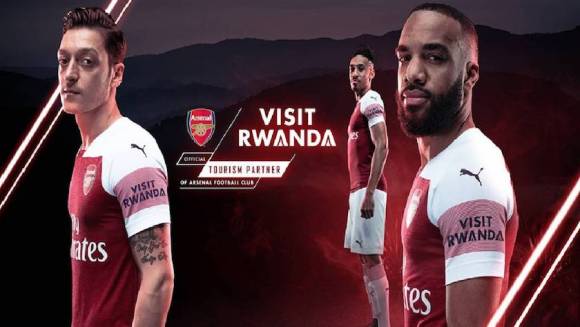 从今年8月开始的新赛季,球员们将正式穿上印有"visit rwanda"字样的