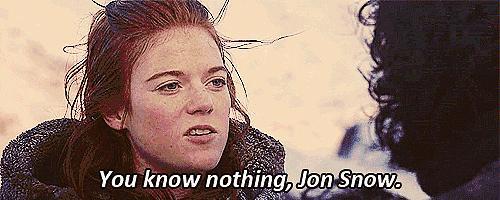 雪诺不止在戏里know nothing,其实在戏外也是