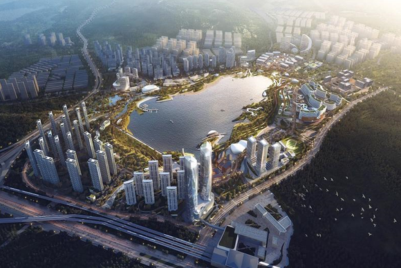 白沙河片区整体规划效果图