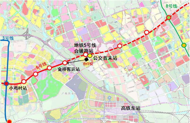 地铁5号线线路示意图