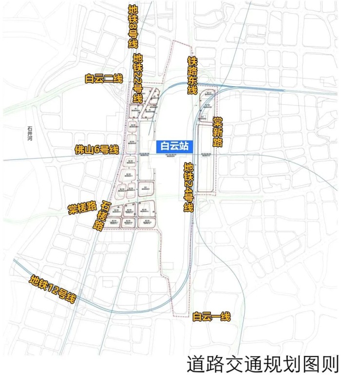 棠涌片区交通规划图  图片来源:广州白云发布