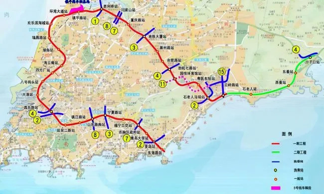 直通欢乐滨海城,青岛地铁5号线要来!