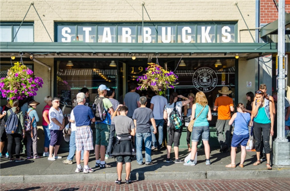 第一家星巴克咖啡店,在西雅图