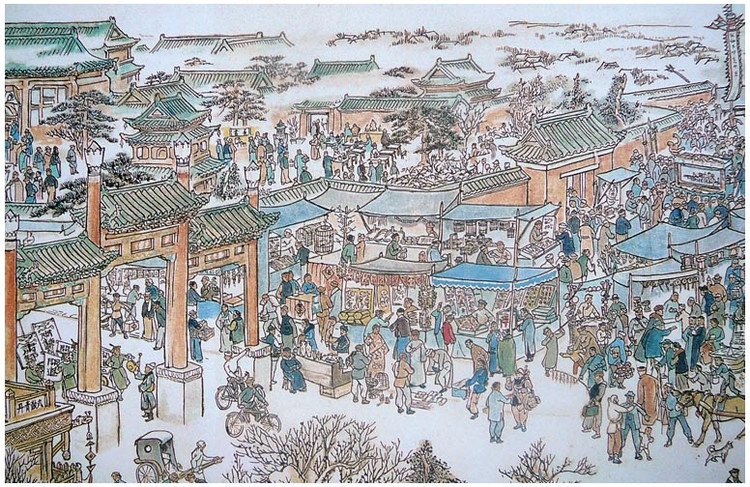 明朝的集市