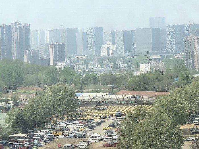 界面记者摄：南京位于安德门附近的一处停车场