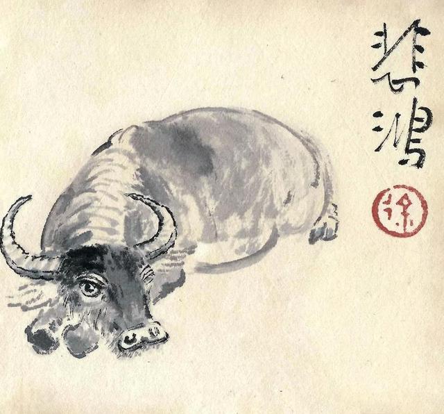 徐悲鸿三个版本的十二生肖，不同的心绪画出不同味道| 界面· 财经号