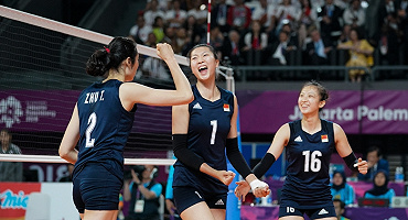 连得三局完胜泰国 中国女排夺得亚运第8冠