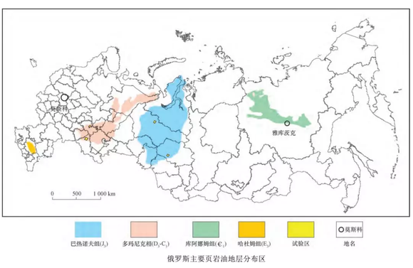 俄罗斯的石油分布图图片