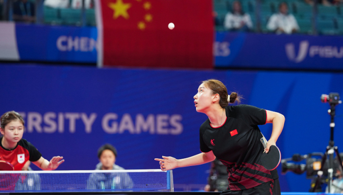 多位国手亮相吸引关注，大运会乒乓球中国队包揽七金收官
