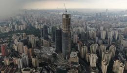 总高度370米！上海徐家汇中心B座办公楼结构封顶