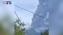 实拍尼加拉瓜火山喷发，火山灰冲天2千米，街道港口尽染烟尘
