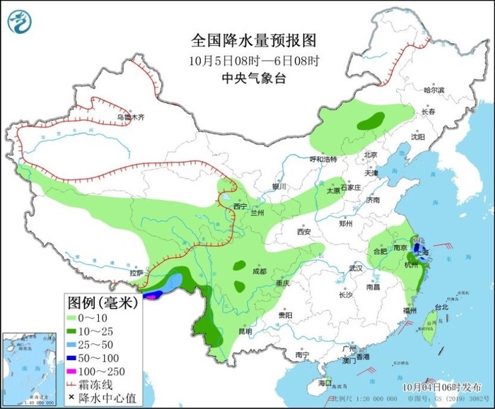 江浙沪等地将有大到暴雨，弱冷空气过程将派送至北方地区  第2张