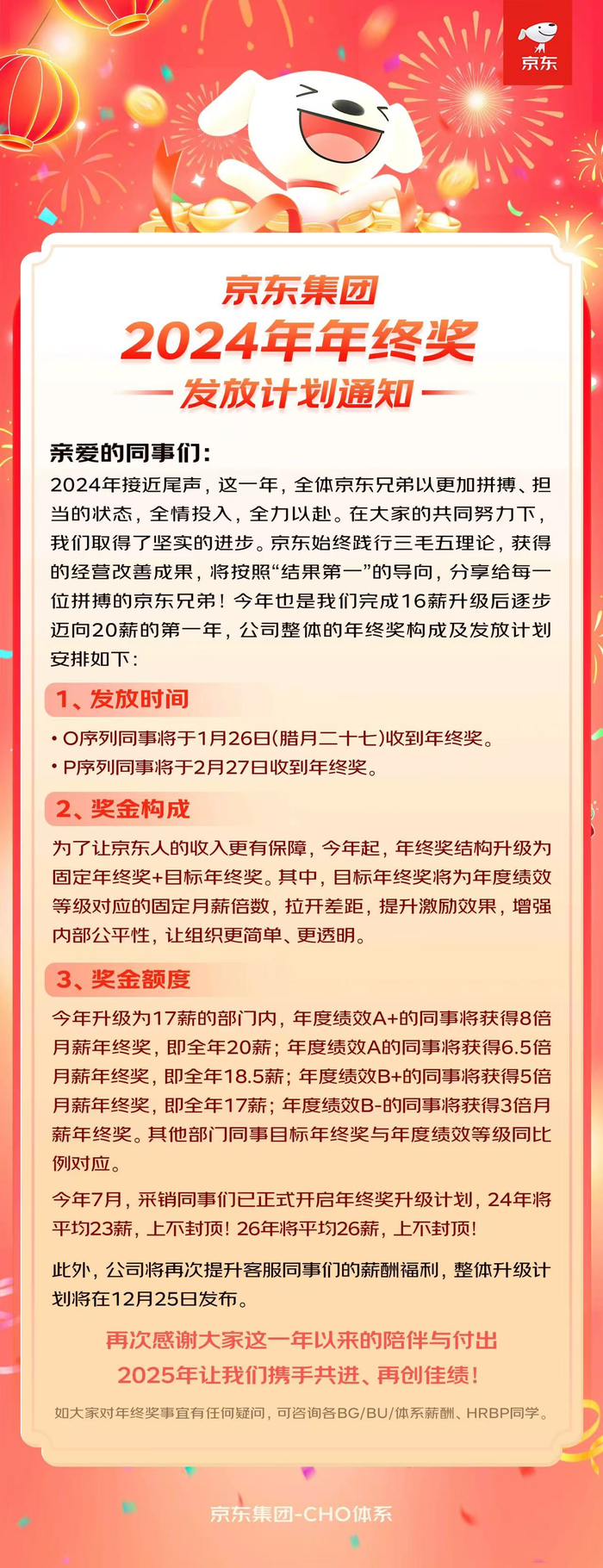 年末京东再发涨薪“礼包”，背后有何思量？