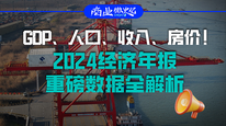 GDP、人口、收入、房价！2024经济年报重磅数据全解析｜商业微史记