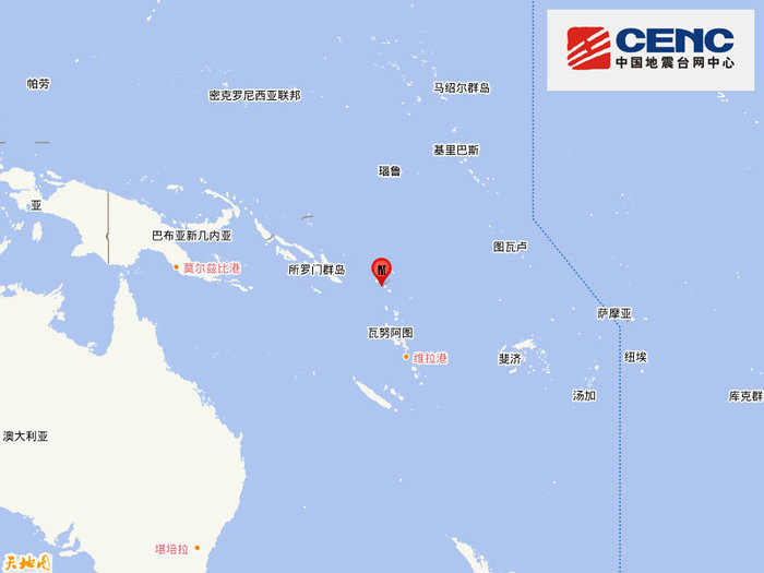 所罗门群岛发生6.2级地震，震源深度80千米|界面新闻 · 快讯