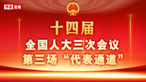 十四屆全國人大三次會(huì)議第三場(chǎng)“代表通道”集中采訪活動(dòng)