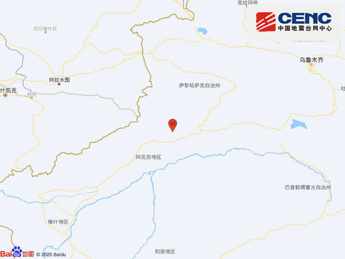 新疆阿克苏地区拜城县发生3.4级地震，震源深度16千米