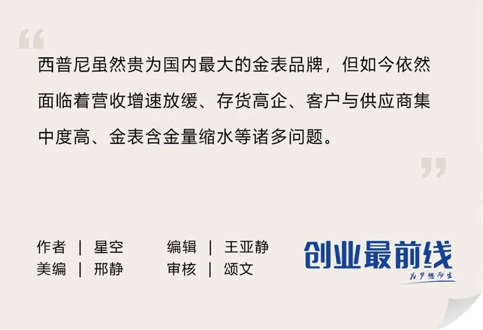 IPO雷达丨金表黄金含量缩水17%！西普尼冲刺IPO，胡少华创业获莆田岳父力挺