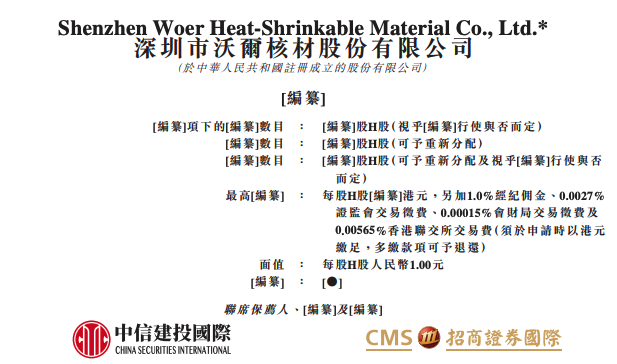 新澳精准四肖期期中特优势:沃尔核材向港交所提交上市申请|界面新闻 · 快讯