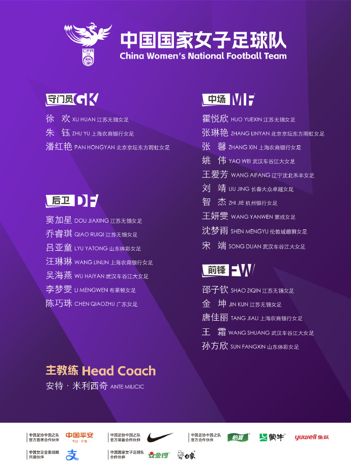 新奥2025最新资料大全:中国女足东亚杯集训名单出炉：王霜张琳艳在列|界面新闻 · 快讯