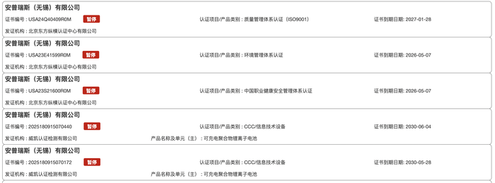 为充电宝提供电池电芯的安普瑞斯是家什么样的公司？|界面新闻 · 科技，安普瑞斯，为充电宝核心驱动的电池电芯供应商