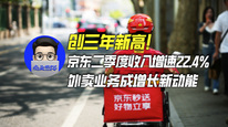 创三年新高！京东二季度收入增速22.4%，外卖业务成增长新动能｜商业微史记