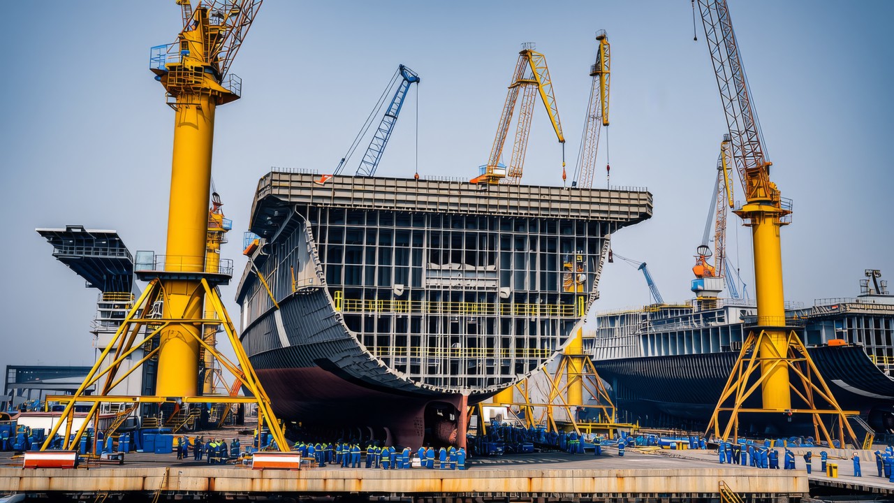 韩国两大造船巨头合并