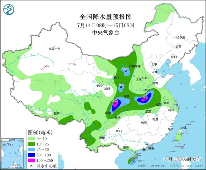 中央气象台:南方大部持续高温,雨带今日维持明起北抬