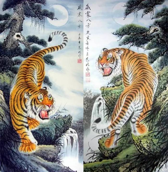 寓意满载而归),唯独没有在平川的老虎,因为中国有句老话叫虎落平阳