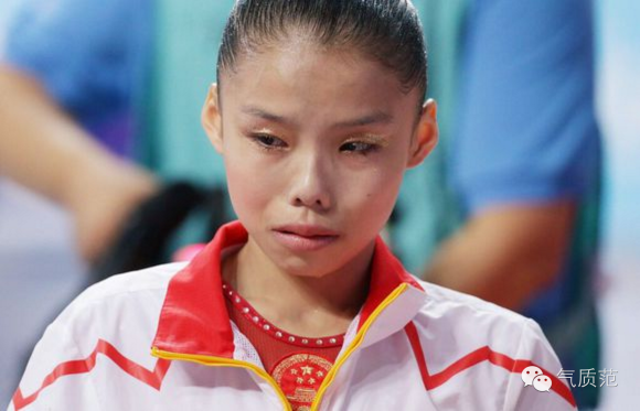 和傅园慧相反,她在体操场上排名第4遗憾落泪