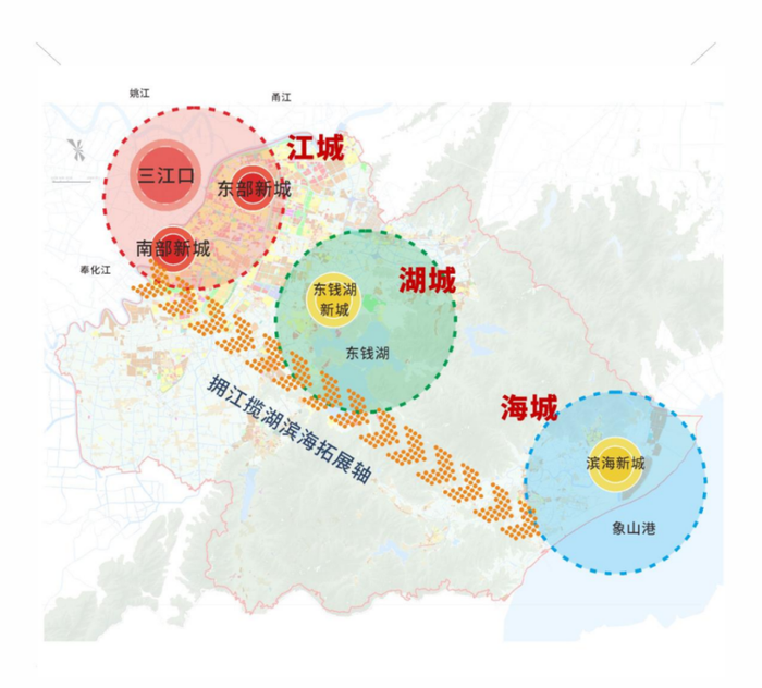 宁波东钱湖新城规划图图片