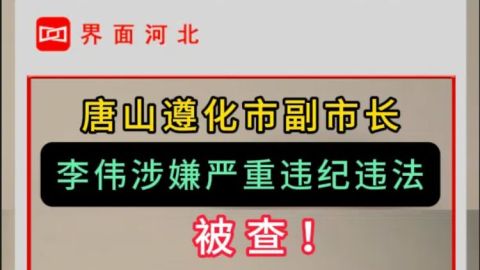 遵化市副市长李伟被查！