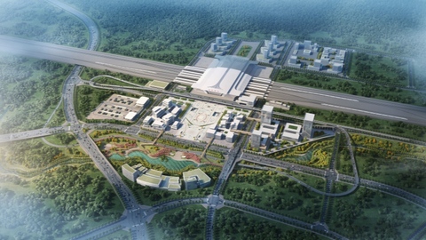 中铁八局达州高铁南站片区附属配套工程施工二标段客运枢纽站首桩顺利浇筑完成